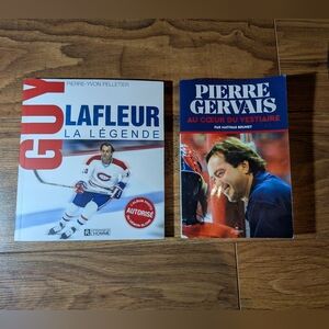 2 livres d'hockey: Guy Lafleur La Légende - Pierre Gervais, Au coeur du vestiare